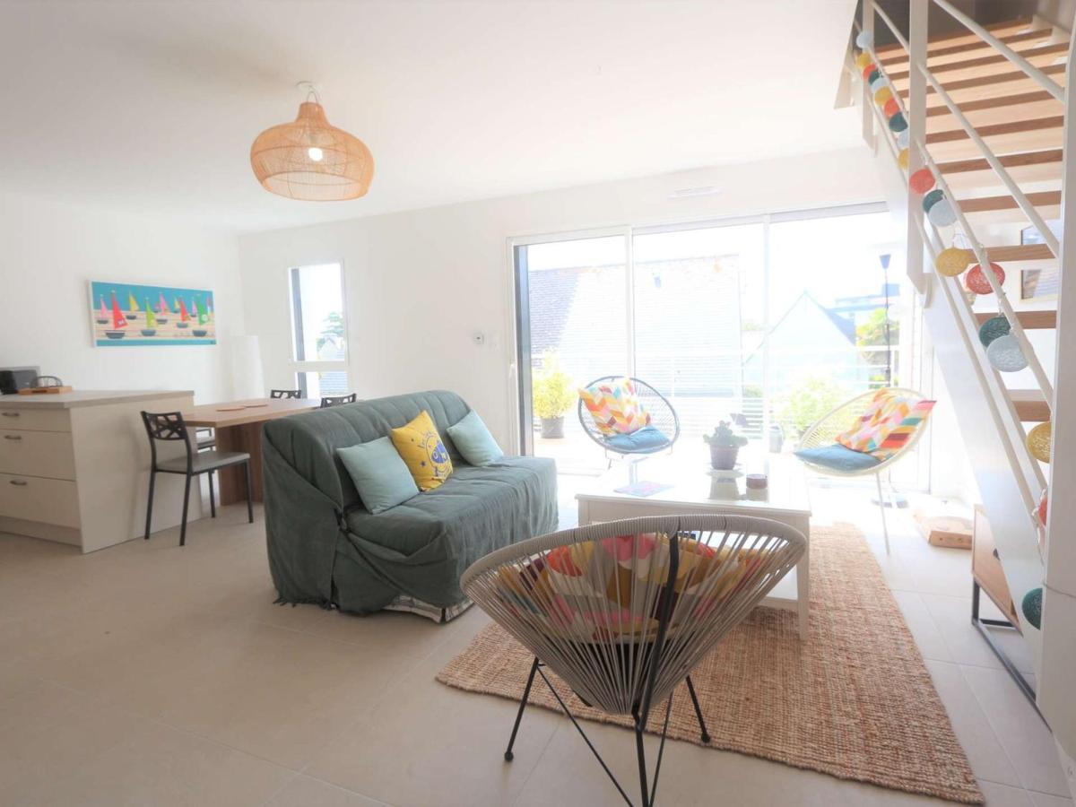 Duplex Lumineux A Benodet: Plage Et Thalasso A Pied, Terrasse, Parking Et Abri Velo Inclus - Fr-1-481-117 Luaran gambar