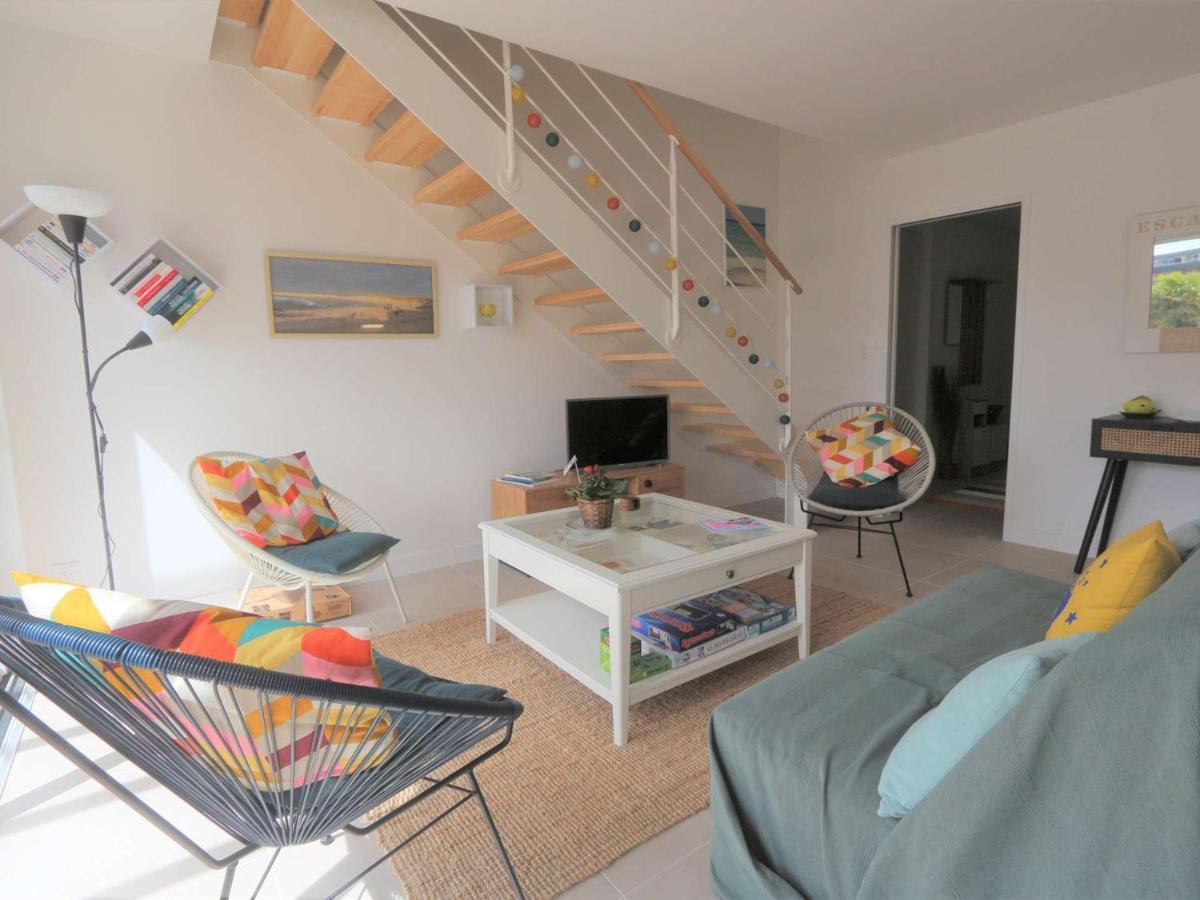 Duplex Lumineux A Benodet: Plage Et Thalasso A Pied, Terrasse, Parking Et Abri Velo Inclus - Fr-1-481-117 Luaran gambar