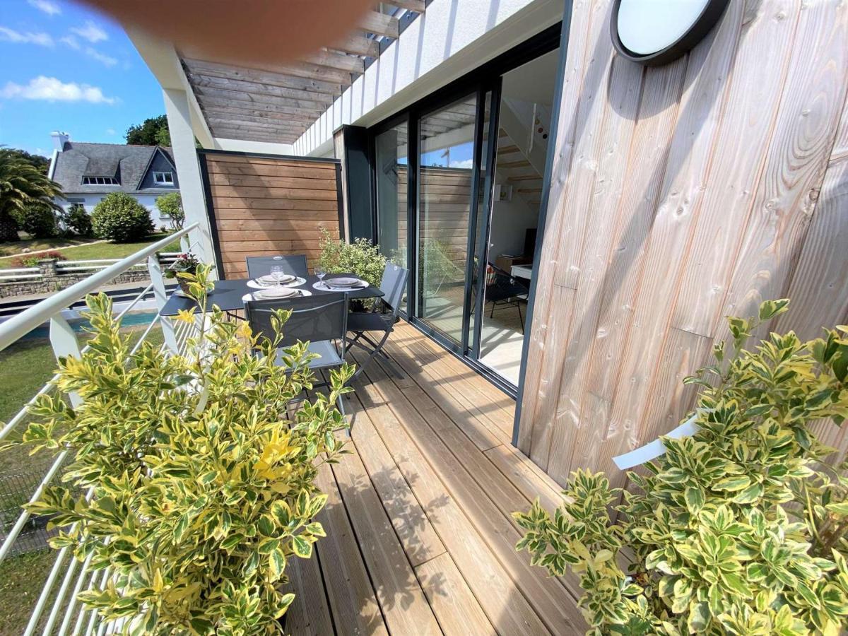 Duplex Lumineux A Benodet: Plage Et Thalasso A Pied, Terrasse, Parking Et Abri Velo Inclus - Fr-1-481-117 Luaran gambar