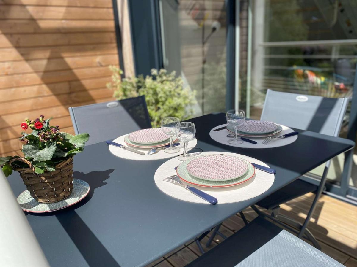 Duplex Lumineux A Benodet: Plage Et Thalasso A Pied, Terrasse, Parking Et Abri Velo Inclus - Fr-1-481-117 Luaran gambar