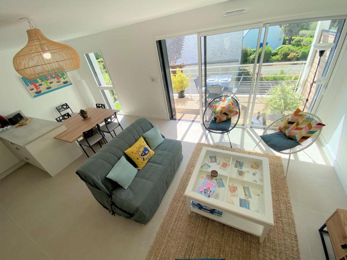 Duplex Lumineux A Benodet: Plage Et Thalasso A Pied, Terrasse, Parking Et Abri Velo Inclus - Fr-1-481-117 Luaran gambar