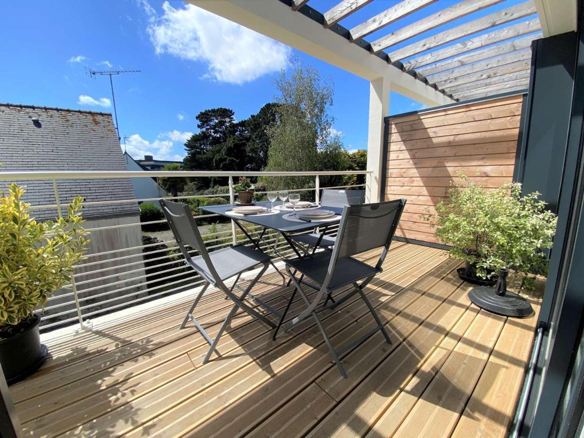 Duplex Lumineux A Benodet: Plage Et Thalasso A Pied, Terrasse, Parking Et Abri Velo Inclus - Fr-1-481-117 Luaran gambar