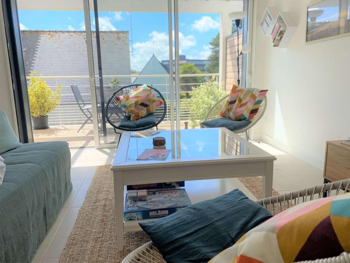 Duplex Lumineux A Benodet: Plage Et Thalasso A Pied, Terrasse, Parking Et Abri Velo Inclus - Fr-1-481-117 Luaran gambar