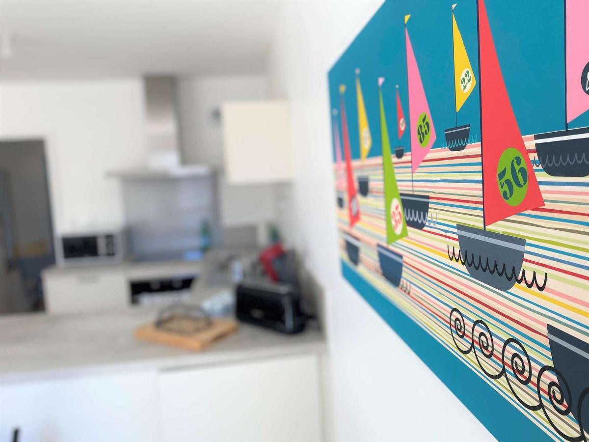 Duplex Lumineux A Benodet: Plage Et Thalasso A Pied, Terrasse, Parking Et Abri Velo Inclus - Fr-1-481-117 Luaran gambar